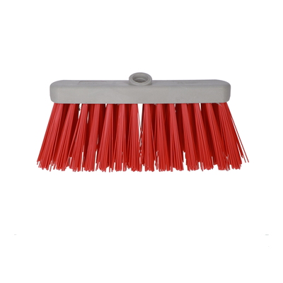 Street broom pvc with handle - RED - 32 cm