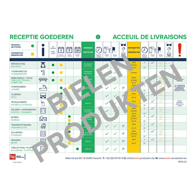 Hygiëneplan Receptie Goederen 1-1