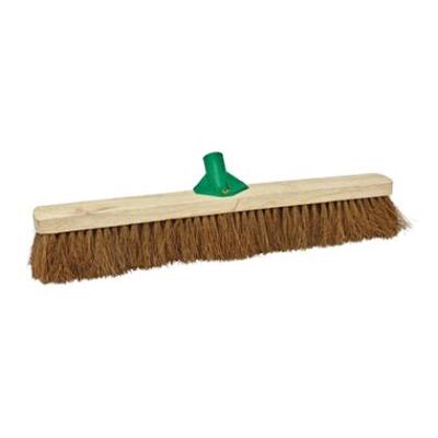 Coconut broom with broom handle bracket - 80 cm