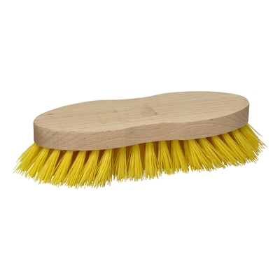 Stiff polystyrene hand scrubbing brush
