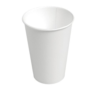 Gobelets à usage unique en carton - 180 ml - BLANC - 100 pièces