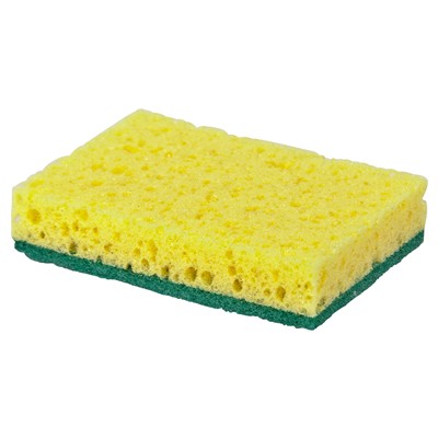 Scouring sponge 010E - 13.8 x 9.8 cm - YELLOW/GREEN