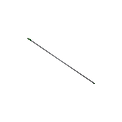 Borstelsteel aluminium 1,50m Ø22mm met schroefdraad en ophangdop