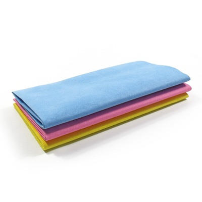 Microfiber cloth swipe - 40 x 40 cm - 10 pieces - YELLOW