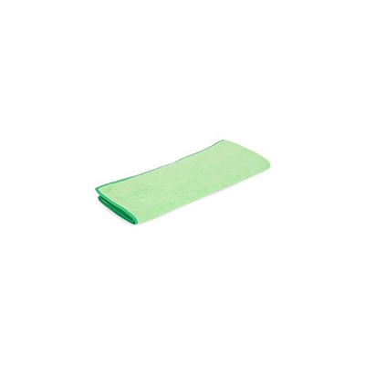Floor cloth microfiber green edge reinforced 10pcs