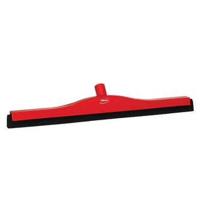 Vikan raclette de sol - 600 mm - caoutchouc noir - ROUGE