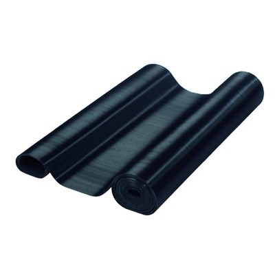 3 mm ribbed rubber mat - cut per metre, roll width 1.2 m