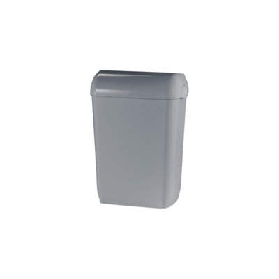 Poubelle plastique argent 45l