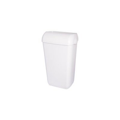 Bin plastic wall white 25l