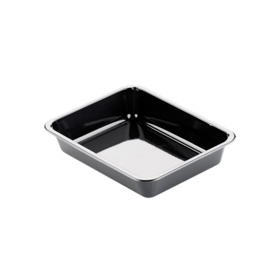 Rectangular CPET Container 1 Compartment - BLACK - 225 x 175 x 54 mm - 1500 ml - 270 pieces
