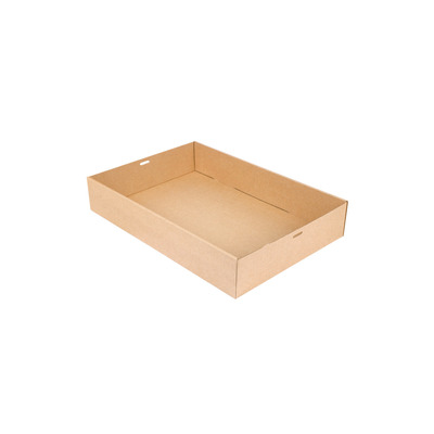 Cateringdoos Kraft Xl Zonder Deksel 45x31x8cm 50st - Inclusief FOST PLUS bijdrage