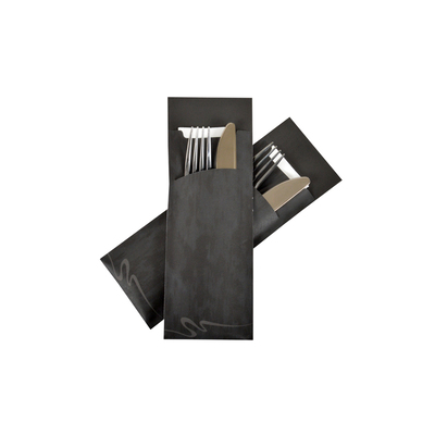 Large Cutlery Bag Black With A