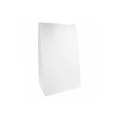 Bread Bag With Block Bottom White 200+90x345mm 500pcs