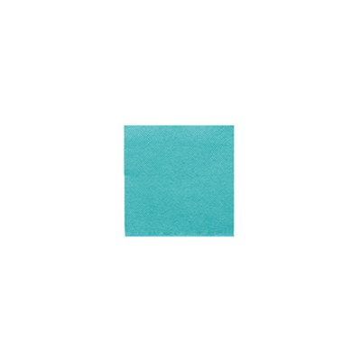 Serviette cocktail DP turquoise 1/4 20x20cm 2400pcs