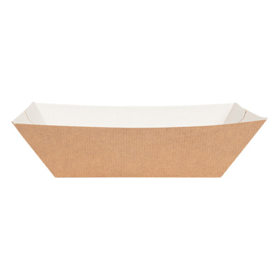 Menu Tray Rectangular Kraft 1200g Cardboard 119x79x55mm 1000pcs