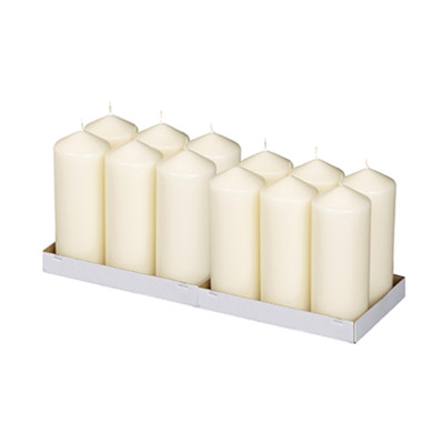 Bougie cylindrique ivoire
