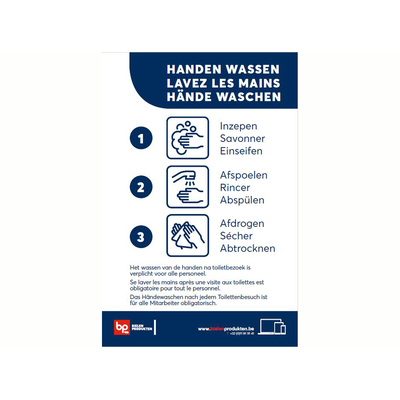 Autocollant laver les mains