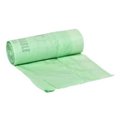 Bio bag with drawstring closure - 60 x 80 cm - 18µ - 60 l - roll 25 pieces