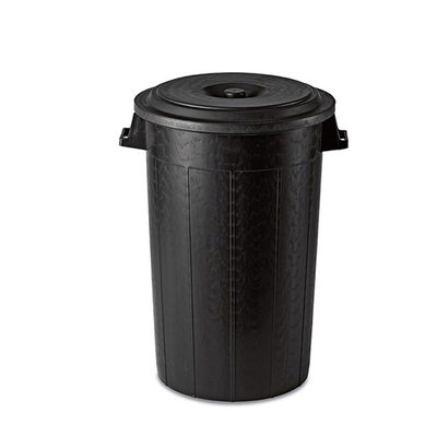 Garbage can plastic+lid 100L