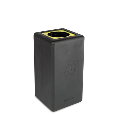 Bomabin Select Brick - 65 l - NOIR - couvercle JAUNE