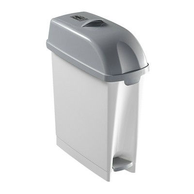 Poubelle hygiénique - 17 l - BLANC/GRIS