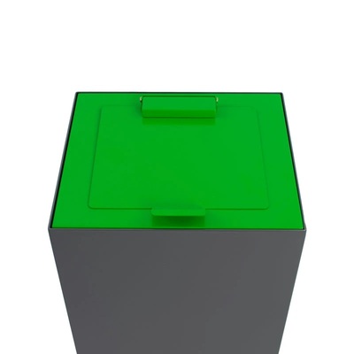 Gesloten deksel voor Bomabin Select Modus - 90 l - GROEN