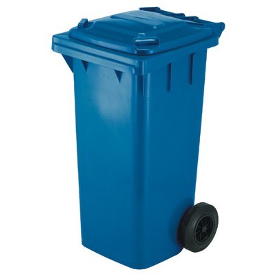Conteneur mini avec 2 roues - 240 l - BLEU