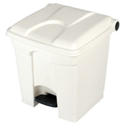 Bomabin Select Pedal Classic - 30 l - WIT - deksel WIT