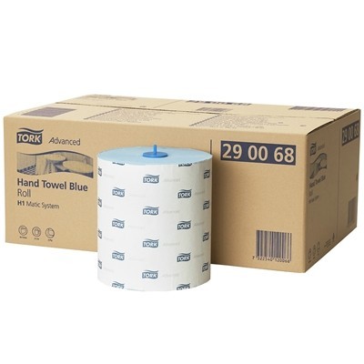 Tork Matic Blue Handtowel Roll - 2 plis - 150 m x 21 cm - BLEU - 6 rouleaux - 290068