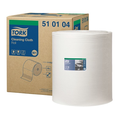Tork Premium Cloth 510 W1 - 1 ply - 1 rôle - BLANC - 510104