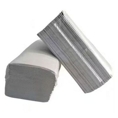 Essuie-mains Singlefold - tissu recyclé - 2 plis - 22 x 22.5 cm - NATUREL - 5000 pièces (20x250)