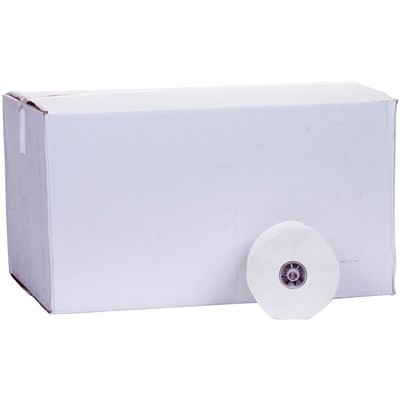 System toilet paper with caps - recycled tissue - 2 ply - 100 m / 725 sheets - WHITE - 36 rolls