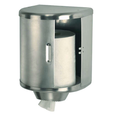 Roller dispenser with sliding door