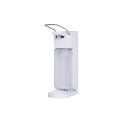 Zeepdispenser Wit 1l Navulbaar Met Beugel + Opvangtray