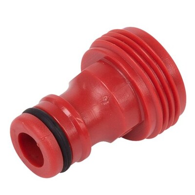 Tap connector with external th