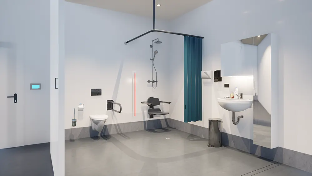 Voici comment relever les DÉFIS les plus courants dans les sanitaires des chambres des résidents