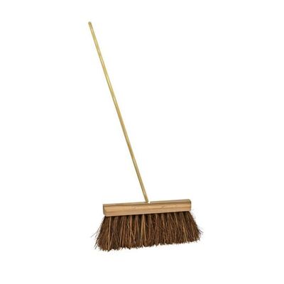 100102: Straatbezem Bassine - 32 cm - met houten steel