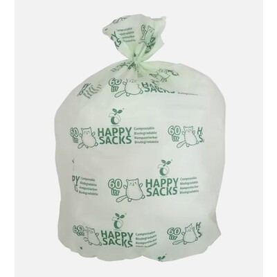 750268: Biozak - 93,5 x 115 cm - 120 l - Happy Sacks - doos 150 stuks
