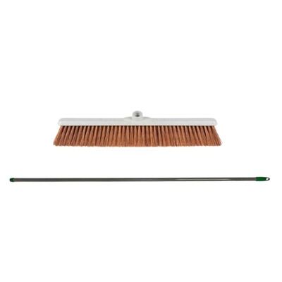 140800: PET bezem met steelbevestiging - 80 cm - met steel 150 cm