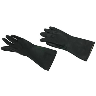 119366: Handschoenen rubber - ZWART - LARGE