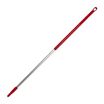 123370R: Ergonomische alusteel met schroefdraad - 150 cm - ROOD