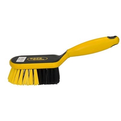 170550: Handschrobborstel industrie hard - 26 cm - ZWART/GEEL