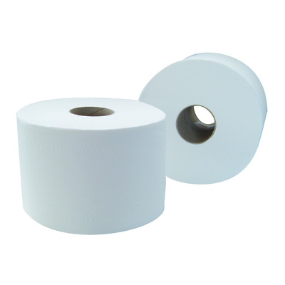 213110: Mini Jumbo One Toiletpapier - Centerfeed - zuiver tissue - 2 laags - 110 m - WIT - 12 rollen