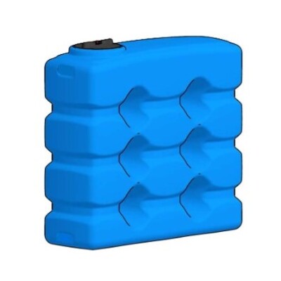 550511: 2000L osmose-tank met 10m slang en tankpistool