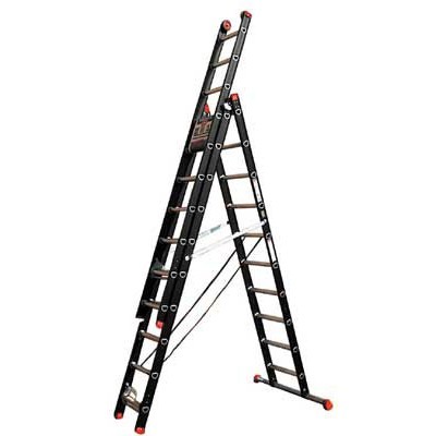 666212: Reformladder Mounter 2-delig - 2 x 12 treden - 3,39/5,79 m - 17 kg