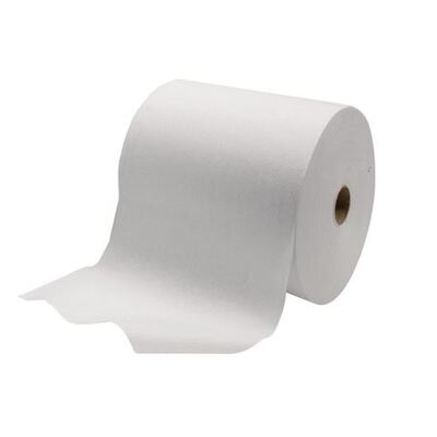 770800: Handdoekrol - non woven - 40 m x 25 cm - WIT - 12 rollen