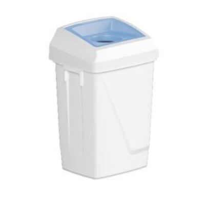 750427: Bomabin Select Fit - 50 l - WIT - deksel rond BLAUW