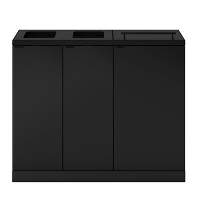 625706: Bomabin Select Bica - 2 x 65 l + 2 x 45 l - ZWART - open/open/deksel