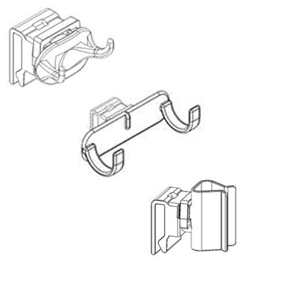 761350: Set clips voor accessoires OUDE C-shuttle