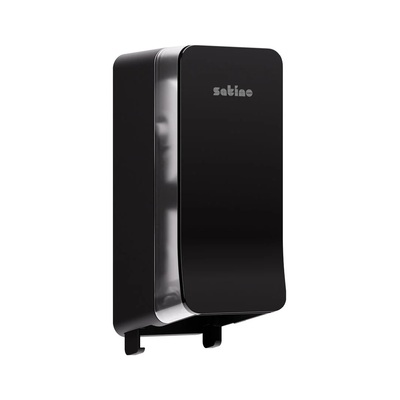 213166: Hyginity System Toiletpapierdispenser Twin - ZWART - 333423